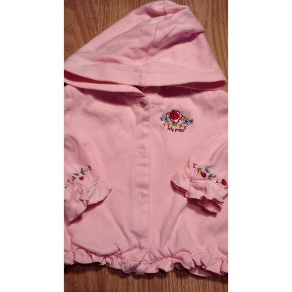Girl's Size 6-9 M Months Two Piece Baby Guess Pink Jacket & Skirt + Gerber Top - Picture 4 of 7
